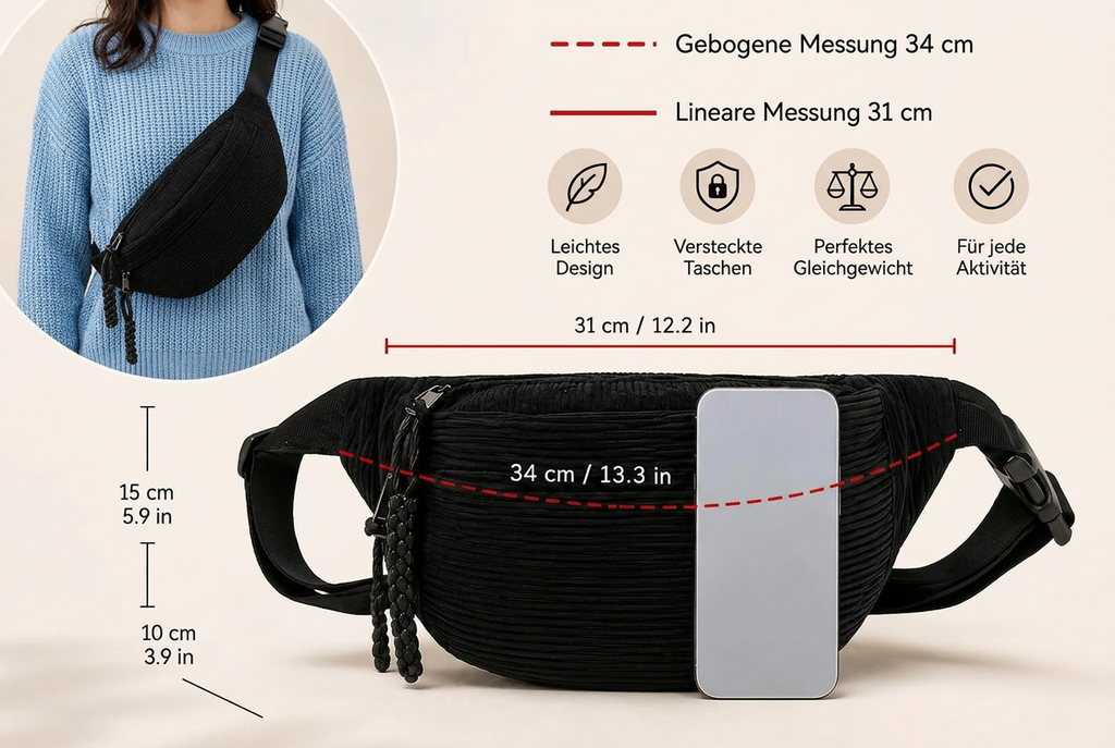 Sanne| Umhängetasche aus Cord